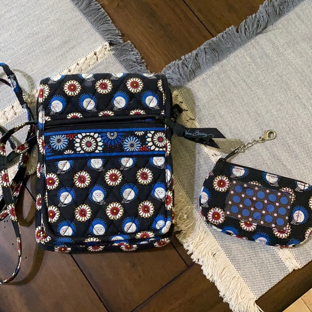 Vera Bradley Night Owl mini hipster & coin purse